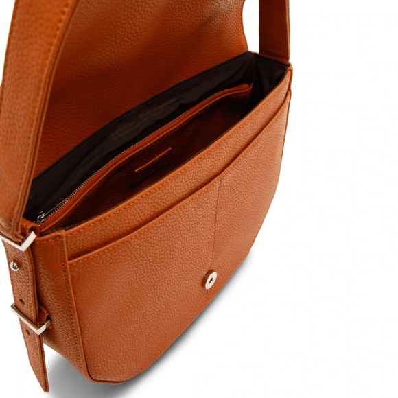 Matt & Nat Alik Purity Pebbled Vegan Shoulder Bag in Prairie Orange - Picture 2 of 12
